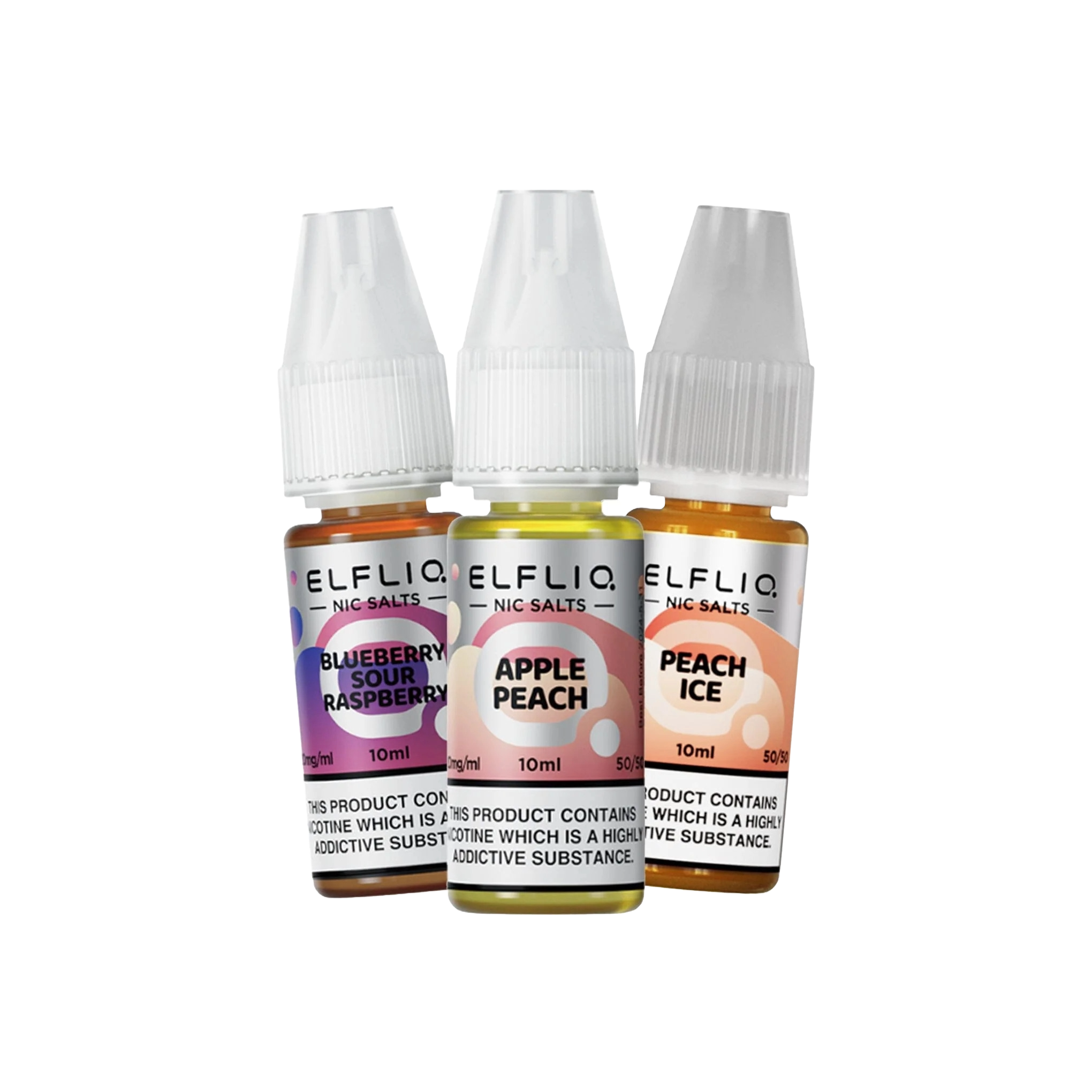 Elfliq-Bild mit drei Geschmacksrichtungen